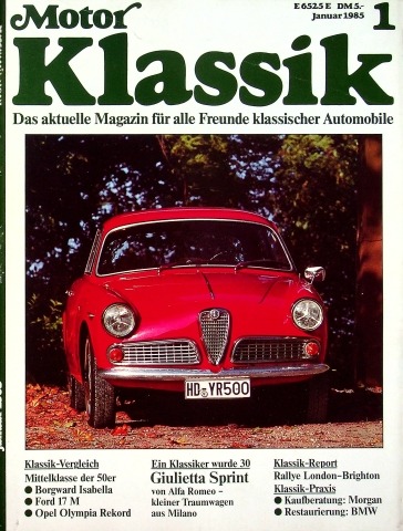 Deckblatt Motor Klassik (01/1985)